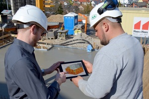  Mit BIM-fähiger Software und mobilen Endgeräten sind 3D-Modelle in Zukunft direkt auf der Baustelle verfügbar. 