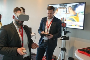  Auf dem Hilti Forum konnte man BIM-to-Field mit der VR-Brille erleben. 