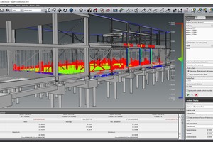  Mit den Faro-Lösungen kann die reale Baustruktur nahezu in Echtzeit mit Plänen und Spezifikationen des Konstruktionsteams abgeglichen werden. 