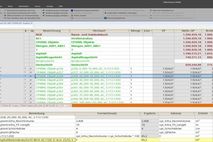  Fortgeschrittene Kostenermittlung in der Struktur eines CPIXML-Modells in „California.pro“ sortiert nach Bauteilen 