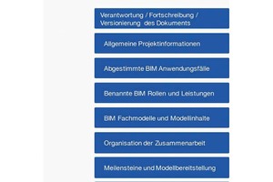  Der BAP definiert wichtige Rollen des Einzelnen im BIM-Planungsprozess und regelt u.a. den Meilensteine im Projekt, den Datenaustausch zwischen den Planungsbeteiligten oder die Zusammenarbeit der beteiligten Planungspartner.  