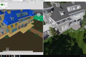  Mit dem kostenlosen erhältlichen „LiveSync“-Plugin kann eine gleichzeitige Echtzeit-Verbindung zwischen einem 3D-Modell in „AutoCAD“ und „Lumion 10.3“ hergestellt werden.  