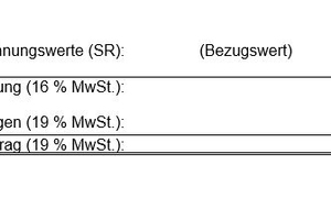  Schlussrechnung mit ­Verrechnung der ersten ­Abschlagsrechnung 