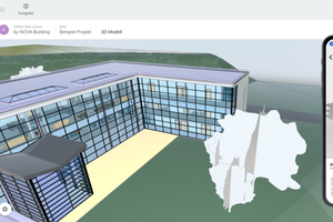  Die Aufmaß-App zur Webanwendung „Nova AVA“ wurde um ein integriertes BIM-Modell zur vereinfachten Bauabrechnung erweitert.  