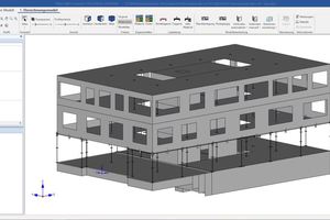  Berechnungsmodell aus „Archicad“ im Frilo-„BIM-Connector“  