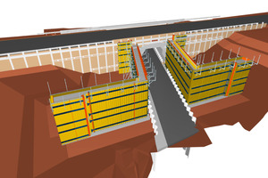  Die eingebettete Schalungsplanung in der Bauablaufsimulation ergänzt den herkömmlichen Bauzeitenplan 