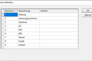  <div class="bildtext">Menüfenster zur Kriteriendefinition.</div> 