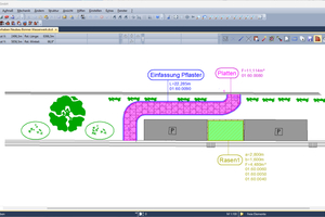  Aufmaßerfassung in „DIG-CAD Aufmaß“. 