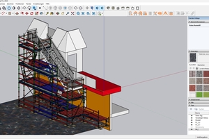  &gt;&gt;Bild 3 und 4 sind optional&lt;&lt; Beim Einrüsten einer Treppe bei einem aktuellen Bauvorhaben, der Lohmühle, erhielt das Unternehmen direkt ein IFC-Modell, auf dessen Basis die Experten das Gerüst planten und erstellten.  
