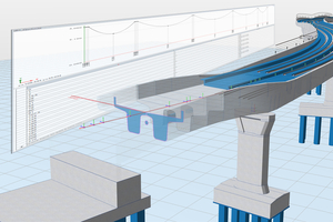  <div class="bildtext">Von der Brücke war kein BIM-Modell vorhanden, sodass dies erst mit dem Open-BIM-Programm „Allplan“ erstellt worden ist.</div> 