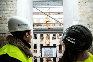  <div class="bildtext">Ob Baustelle oder Projektbüro: Nicht alle sind bereits mit dem BIM-Prozess vertraut oder arbeiten weitgehend digital in Umsetzung, Bauüberwachung oder im Qualitätsmanagement auf der Baustelle. Mit den passenden Werkzeugen kann es gelingen, technische Hemmschwellen abzubauen und digitale Hürden zu meistern.</div> 