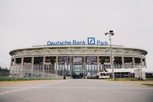  <div class="bildtext">Für die Eintracht Frankfurt Stadion GmbH standen 2023 mehrere Umbauten im Deutsche Bank Park an.</div> 