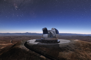  In der chilenischen Atakama-Wüste entsteht derzeit das größte Teleskop der Welt. Das Bild zeigt, wie das sogenannte „größte Auge der Welt“ zur Fertigstellung vor Ende des Jahrzehnts aussehen soll. 