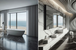  Bild 6: Von konventionell bis crazy: auch Küchen oder Bäder lassen sich in unterschiedlichen Designstilen einrichten und gestalten. 