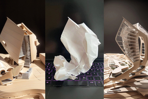  Bild 8: Damit lassen sich auch aus einem zerknüllten Papier (z. B. eines missglückten Entwurfs) und entsprechenden Prompt-Anweisungen atemberaubende Ergebnisse erzielen. 