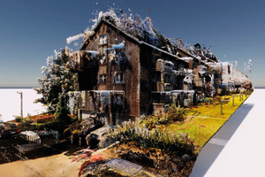  Jedes serielle Sanierungsprojekt startet mit einem millimetergenauen 3D-Scan. 