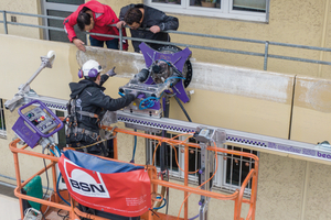  <div class="bildtext">Das Bauunternehmen BSN ist auf Betonsanierungen spezialisiert, was bspw. auch Balkone von Hochhäusern umfasst.</div> 