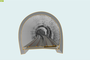  <div class="bildtext">Die Innenseite der Tunnel lässt sich hochpräzise per Laserscan erfassen. Die dabei erzeugte Punktwolke umfasst rund 800 Millionen Punkte.</div> 
