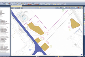  <div class="bildtext">Grafische Mengenermittlung: Aufmaßplan aus „DIG-CAD“ als Grundlage für die digitale Bauabrechnung.</div> 