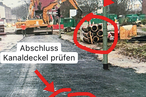  Fotodokumentation in der App: Hier ist z. B. eine Bearbeitung, Markierung und die Texterstellung möglich. 