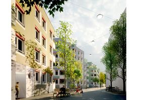  Das Quartier wurde als digitales Modell entwickelt und diente als Grundlage für die Abstimmung von Städtebau, Freiraum und Gebäudeplanung. 