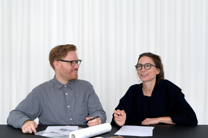  Zusammenarbeit als Team: Architekt und Stadtplaner Torben Römer sowie Architektin, Stadtplanerin und Geschäftsführerin von Arch03, Verena Fridrich. 